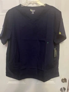 Citron Collection 2XL Navy Blue Unisex scrub Uniform Clinic v-neck NWT - Picture 1 of 13