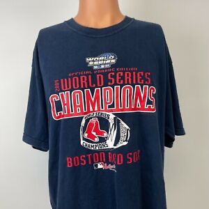 Boston Red Sox 2004 Word Series Champions Parade Edition T Shirt Vtg MLB Size XL