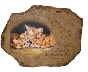 Placa Cats Lessons In Love Friends Forever 2003 Bradford Exchange - Imagen 1 de 2