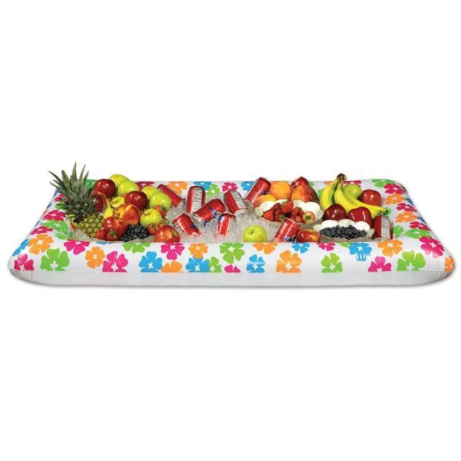 Luau Fiesta Inflable Buffet Enfriador 28" x 54" Luau Fiesta Decoraciones y Suministros Foto 1 de 1