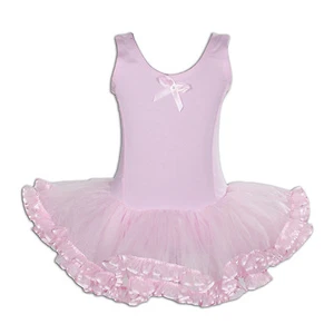Mädchen Ballettkleid Tanz Tutu Kleid rosa rot weiß blau 3 4 5 6 7 8 Jahre - Bild 1 von 13