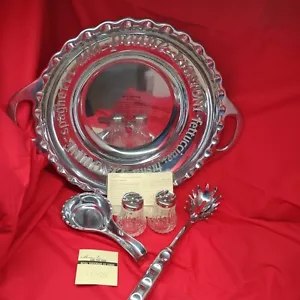 Nuevo 5 piezas Lenox Butler's Despensa Metal 18" Pasta Tazón Tenedor Cuchara Descanso 2 Agitadores - Imagen 1 de 12