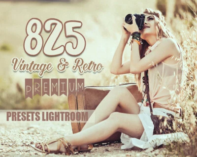 825 Premium Vintage Retro Lightroom Presets | Lightroom-Preset - Bild 1 von 4