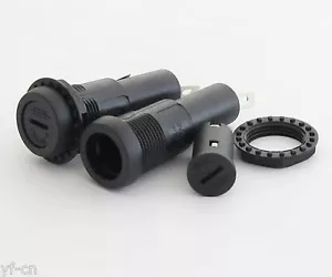 Portafusibles R3-44 15A 250V 100 un. Portafusibles para Fusible 6x30mm Color Negro - Imagen 1 de 4