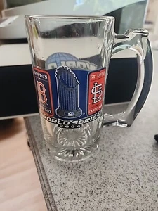 2004 World Series Boston Red Sox St. Louis Cardinals Glass Mug - Picture 1 of 2