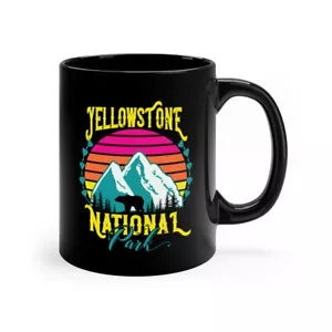 Yellowstone Mug Yellow Stone National Park Grizzly Bear Mountain Coffee Mug 11oz - Picture 1 of 7