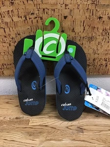 Cobian Kid’s Flip Flops Aqua Jump Jr Size 12 / 13 Black New KK-6 - Picture 1 of 3