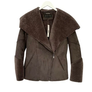 Antonio Melani Wool Knit Moto Jacket French Gray Size 6 NEW - Picture 1 of 14
