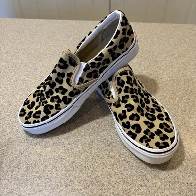 Vans Classic Leopard Off The Wall Canvas Women's Slip On Suede Shoes Size 7 - Image 1 of 4