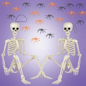 Skeleton Halloween Decorations Party Decor - Yard Indoor Outdoor Decor Cyanlim 2 - Picture 1 of 12