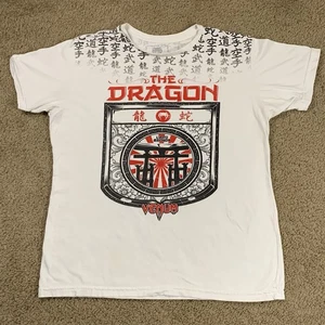 LYOTO MACHIDA Venum Mens Large White Short Sleeve Shirt MMA Fighting Rare HTF - Picture 1 of 10