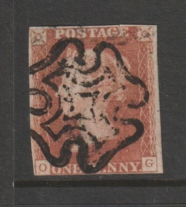 QV 1841 1d NARANJA-MARRÓN EN MUY BUEN ESTADO/USADO. - Imagen 1 de 2