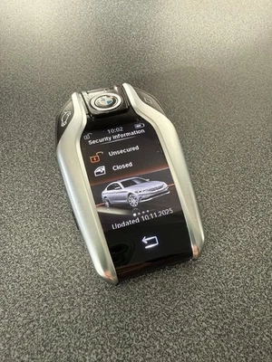 GENUINE BMW SMART DISPLAY TOUCH SCREEN 4 BUTTON REMOTE SMART KEY FOB !  - Image 1 of 4