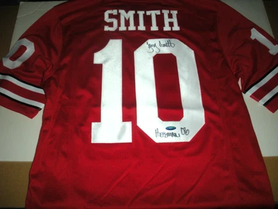 TROY SMITH OHIO STATE BUCKEYES TRISTAR/COA SIGNED OFFICIAL LICENSED NIKE JERSEY Foto 1 de 2