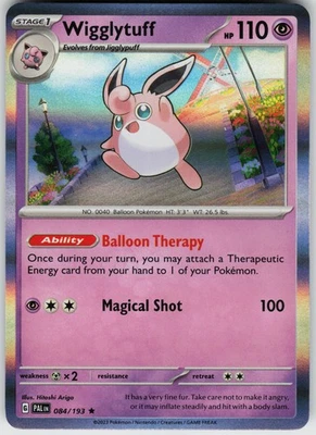 Wigglytuff 084/193 Holo Near Mint SV02: Paldea Evolved Pokemon card - Image 1 of 2