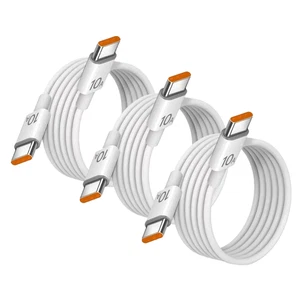 3Pcs Universal 120W 10A Fast Charger PD Dual Type C Quick Charging Cable Data Wi - Photo 1 sur 13