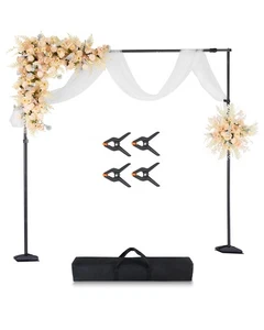 8.5X10 Ft Black Heavy Duty Backdrop Stand Adjustable For Photography Studio - Picture 1 of 9