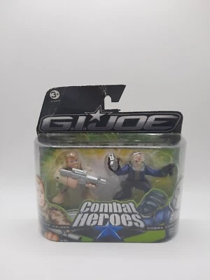 GI JOE COMBAT HEROES Conrad Duke Hauser & Cobra Commander - Hasbro Toy New - Immagine 1 di 2
