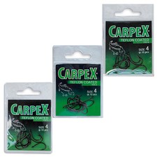 CARPEX TEFLON KARPFENHAKEN, TEFLON COATED, KARPFEN HAKEN, CARP HOOKS CARPFISHING