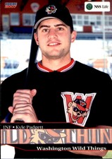 2007 Washington Wild Things Choice #15 Kyle Padgett West Newton Massachusetts MA