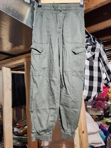 Girls Army Green Cargo Pants By Hurley Size Small - Picture 1 of 5
