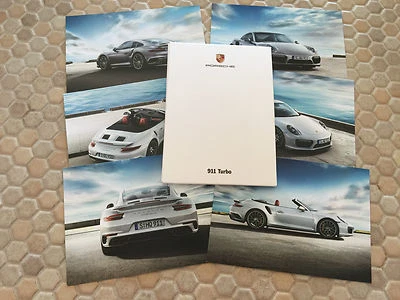 PORSCHE 911 991 TURBO COUPE CABRIOLET 2nd GENERATION OFFICIAL POSTCARD SET 2016 - Image 1 of 4