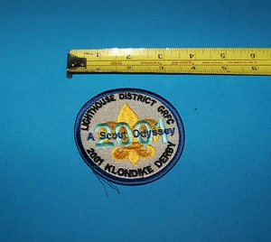 Lighthouse District 2001 Klondike Derby A Scout Odyssey Boy Scout Patch - Picture 1 of 2