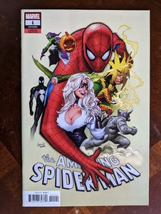 Amazing Spider-Man #1 variante Greg Land primera impresión en estado bastante bueno/casi nuevo 2018 Marvel High Grade - Imagen 1 de 6