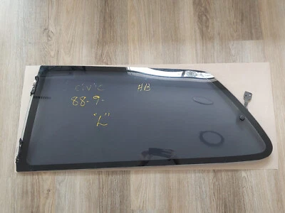 Honda Civic 1988-1991 hatchback ventana trasera de vidrio del conductor OEM escotilla izquierda 89 90 Foto 1 de 4