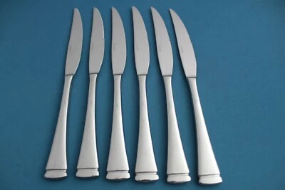 6 facas para bife Oneida DORCHESTER 18/10 aço inoxidável Vietnã NOVO 9 1/3" - Imagem 1 de 4