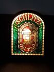 Vintage Schlitz On Tap Faux Stained Glass Lighted Beer Advertising Sign