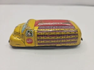 Camión Coca Cola años 50 línea de fricción coches de juguete Mar Japón hojalata litografía - Imagen 1 de 7