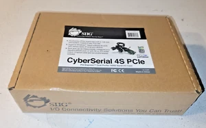 Carte E/S série SIIG CyberSerial 4S PCIe RS232 4 ports 16950. NEUF SCELLÉ USINE - Photo 1/4