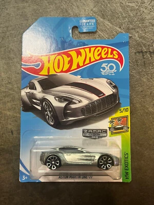 Hot Wheels - Aston Martin One-77 - ZAMAC - Exclusivo de EE. UU., Raro hallazgo en el Reino Unido Foto 1 de 4