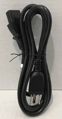 AC Power Cord Cable 3 Prong Plug 5FT Standard Computer PC Monitor Desktop XBOX - Image 1 of 2