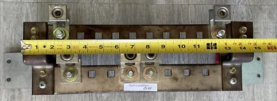 Wall Mount Copper Ground Bar Kit 15" Ground Bar with (3) AB500 & (2) AB350 Plug - Image 1 of 4