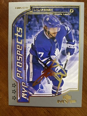 20-21 UD MVP Hockey Prospects Rookie Gold Scripts Timothy Liljgren - Image 1 of 2