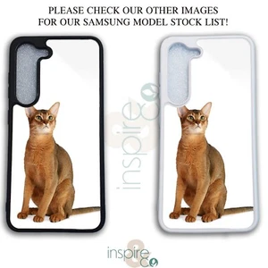 Abyssinian Printed Silicone Clip Mobile Phone Case Cover For iPhone - Cats Cute - Picture 1 of 5