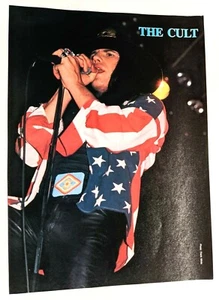 PÓSTER PINUP PÁGINA COMPLETA DE LA REVISTA DE LOS AÑOS 80 THE CULT/IAN ASTBURY LIVE/BOY GEORGE - Imagen 1 de 2