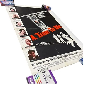1983 A TIME TO DIE MOVIE POSTER ORIGINAL MAFIA MARIO PUZO ROD TAYLOR (27"x41") - Bild 1 von 12