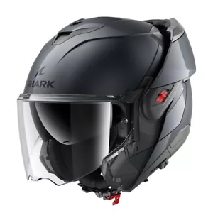 Casco Modulare Shark Oxo Blank Gun Metal - Foto 1 di 6