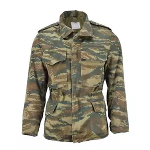 Genuine Greek army field jacket Greece military bdu lizard camouflage surplus - Picture 1 of 5