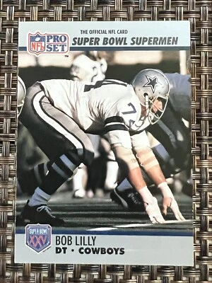 1990 PRO SET SUPERBOWL SUPERMEN # 85 BOB LILLY   DALLAS , COWBOYS.          0156 - Image 1 of 2