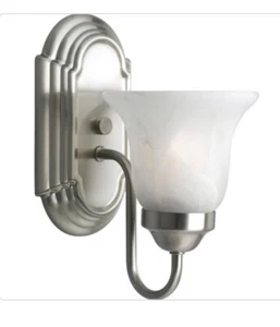 Progress Lighting - One Light Bath - Bath & Vanity - Alabaster Glass - 1 Light - Picture 1 of 1
