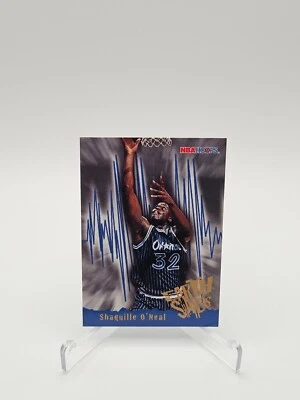 1996 Skybox NBA HOOPS #366 Shaquille O'neal Earth Shakes EX - Magic - Image 1 of 2