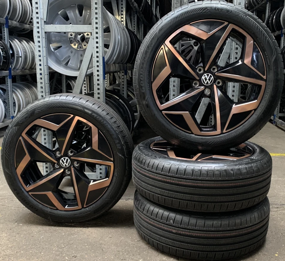 4 Orig VW Sommerräder Andoya 215/50 R19 ID.3 E11 10A601025J 844 - Bild 1 von 3