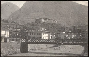 Postkarte SONDRIO Brücke über den Mallero und Schloss Masegra - Bild 1 von 1