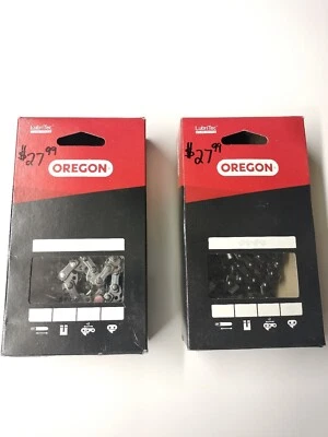 (QTY 2) OREGON 91VXL058G 3/8 LOW PROFILE .050" GAUGE 58 DRIVE LINK 16" CHAINS - Image 1 of 3