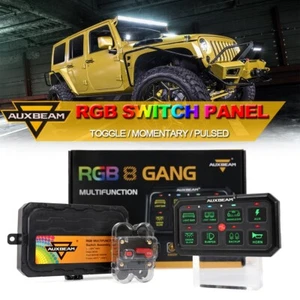 AUXBEAM RA80 XL 8 Gang Switch Panel LED Light Bar ON/OFF Electronic Relay System - Picture 1 of 12