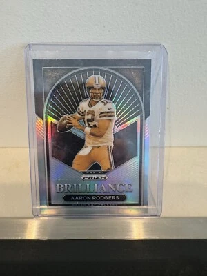 Aaron Rodgers 2022 Panini Prizm Brilliance Silver Holo SP #B-6 Packers Jets - Image 1 of 2